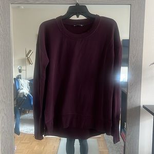 Athleta xS Coaster Luxe Sweatshirt- Maroon